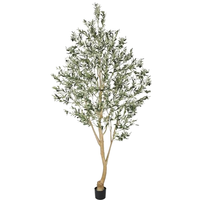 Arbre d'olivier artificiel au toucher réel, plantes décoratives pour l'intérieur, plantes vertes en pot sur pied, décoration pour les centres commerciaux et les magasins