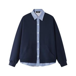 Sudadera Unisex de Estilo Americano, Gruesa, con Media Cremallera, Diseño de Letras, Holgada, con Cuello Redondo, para Invierno - Product Image 4