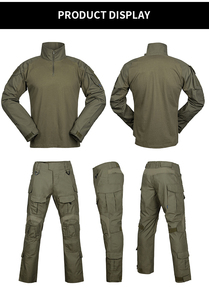 Combinaison tactique respirante et imperméable, coupe-vent, indéchirable, vert Ranger, pour homme, camouflage - Product Image 6
