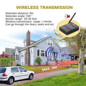 Hosmart เซนเซอร์จับการเคลื่อนไหวกลางแจ้งวัสดุ ABS แบบชาร์จไฟได้, 800เมตร IP 433MHz - Product Image 4
