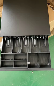 Cajón de Efectivo SCPOS CD-405 de Metal <span class=keywords><strong>y</strong></span> ABS con Tres Funciones, Clip Metálico, 5 Ranuras <span class=keywords><strong>para</strong></span> <span class=keywords><strong>Billetes</strong></span>, 8 Compartimentos <span class=keywords><strong>para</strong></span> <span class=keywords><strong>Monedas</strong></span>, 12V-24V DC, Negro, 405mm de Ancho - Product Image 5