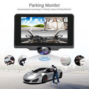 SUNWAYI PI50 DVR Cámara de salpicadero panorámica de 360 grados con detección de movimiento Monitor de estacionamiento Pantalla táctil de 5 pulgadas Grabación dual HD 1080P - Product Image 3