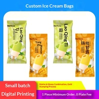 Sac d'emballage pour crème glacée, qualité alimentaire, sur mesure, auto-scellant, grande taille, sac transparent pour bâtonnets glacés faits maison, nouveau matériau, modèle 0000