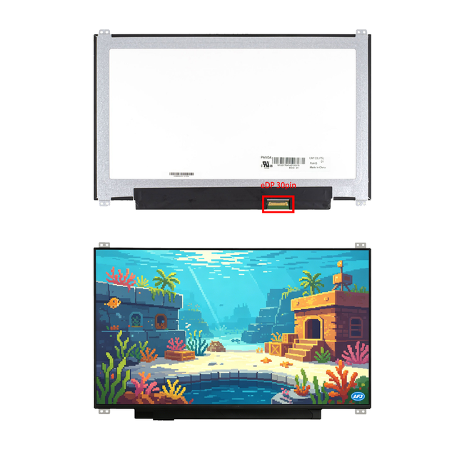 13.3" FHD 1920x1080 IPS New Laptop LCD Screen EDP 30Pin 60Hz Matte 300cd/m 72% NTSC WLED