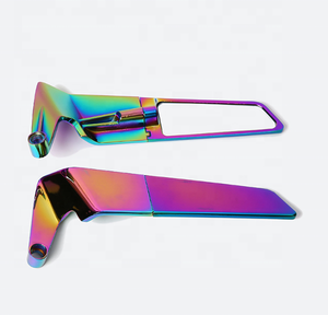 Gương Chiếu Hậu Cánh chống gió bộ phận sửa đổi xe máy màu xanh gương chiếu hậu điều chỉnh phổ quát - Product Image 3