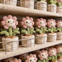 Maak Je Eigen Daisy Bloempot Pluche Speelgoed Zachte Pluche OEM ODM Groothandel Speelgoed Kinderkamer Cadeau Aanbod Retail Collectie