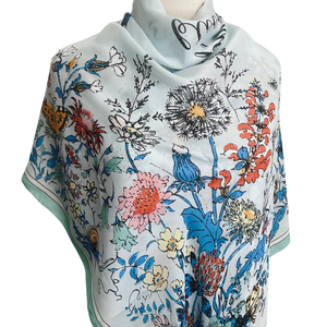 Bán Buôn Sang Trọng Polyester Khăn Lụa Phụ Nữ Biểu Tượng Tùy Chỉnh In Kỹ Thuật Số Mềm Voan Khăn Choàng Mùa Xuân Phụ Nữ hôi En Soie - Product Image 6