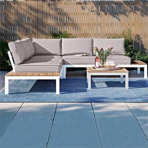 Nuevo <span class=keywords><strong>Diseño</strong></span> <span class=keywords><strong>de</strong></span> <span class=keywords><strong>Muebles</strong></span> <span class=keywords><strong>de</strong></span> <span class=keywords><strong>Exterior</strong></span> Momoda, Mayorista, Conjunto <span class=keywords><strong>de</strong></span> Sofá Modular en Forma <span class=keywords><strong>de</strong></span> L para Jardín con Mesa <span class=keywords><strong>de</strong></span> Centro <span class=keywords><strong>de</strong></span> Teca - Product Image 3