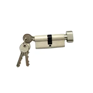 Euro Pin Cylinder Lock Security Brass Mortise Lock Cylinder With 3 Keys And Thumb Turn