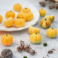 Modelo de Cabujón de Resina 3D de Calabaza al por Mayor para Manualidades de Pendientes y Colgantes, Decoraciones de Halloween y Navidad