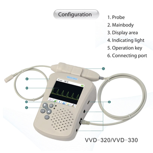 Doppler Veterinario Profesional para Medir el Flujo Sanguíneo, Monitor <span class=keywords><strong>de</strong></span> Presión Arterial Portátil para Clínica Veterinaria, Detector Vascular para Hospital <span class=keywords><strong>de</strong></span> Mascotas - Product Image 5