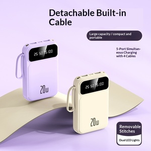 Batterie externe compacte et portable 10000 mAh avec quatre ports détachables, charge rapide 10W, personnalisable avec logo – Offre spéciale - Product Image 2