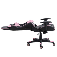 Chaise de Gaming Pliable en Cuir avec LED pour PC et Bureau, Style Racing, Hauteur Réglable (4 Positions) avec Vérin à Gaz, Idéale pour le Dropshipping – Prix Abordable