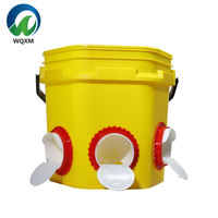 Kit d'alimentation automatique pour volailles (poules pondeuses et poulets de chair) - Utilisation humide/sèche - Matériau plastique - Garantie 1 an