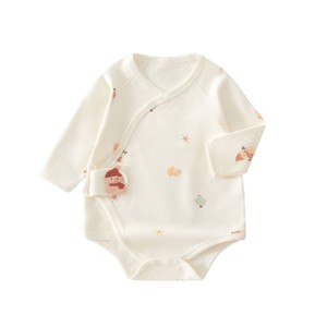 Combinaison pour bébé en coton pur à manches longues unisexe, barboteuse pour nouveau-né, printemps, automne, hiver, couche de base, vêtements tricotés sans couture - Product Image 5