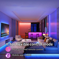 Vente Chaude Bande LED Flexible 12V Contrôlée à Distance via APP/WiFi 5050 2835 RGB COB, Ruban Lumineux Intelligent