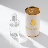 Boîte d'emballage en tube de papier rond imprimé sur mesure 30ml 50ml 100ml pour flacon de parfum en verre vide