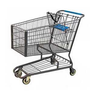 Carrito de Supermercado con Asiento para Bebé y Superficie Metálica, con Logotipo Personalizado - Product Image 5