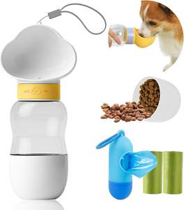 2 In 1 Pet besleyici dağıtıcı açık seyahat taşınabilir köpek kedi suluk sızdırmaz yavru su şişesi - Product Image 1