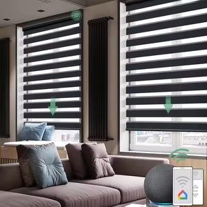 ستائر حمار حمار حمار ديشي بمحركات مزدوجة تنفس قوس قزح الكهربائية عن بعد نافذة داخلية ستائر حمار حمار