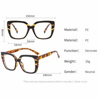 2023 personnalisé coloré femmes Logo carré mode en gros chine bleu lumière bloquant lunettes grand cadre montures de lunettes