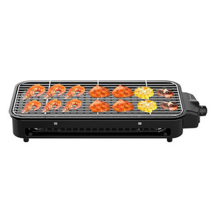 Electric Grill And Steak Maker 1201W-1500W Non-Stick <b>PTFE</b> For Home BBQ Grilling Steaks Skewers - Product Image 5