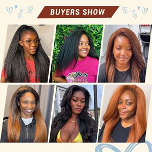 ORT Marley Recto Suave 26 pulgadas Yaki Kinky Bulk Vixen Crochet Hair 65g Ombre Crochet Trenzas Extensión de cabello para mujeres negras - Product Image 6