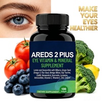 AREDS 2 Plus Capsules molles vitaminées pour les yeux Lutéine Zéaxanthine Myrtille Lumière bleue Soutien de la vision Adulte