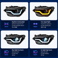 Kit de conversion de phares halogènes en LED pour BMW Série 1 F20, avec feux de jour DRL, lentilles transparentes et Angel Eyes, remplacement direct de l'unité de phare avant.