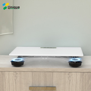 เครื่องชั่งเด็กแบบพกพา สีขาว รับน้ำหนักได้ 200 กก. รูปทรงสี่เหลี่ยมผืนผ้า ใช้แบตเตอรี่ พร้อมโหมดจับยึดเด็ก - Product Image 1