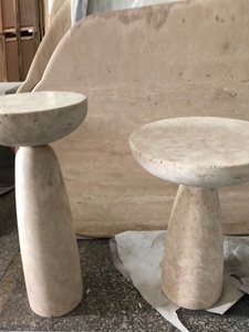 Elefante โต๊ะกาแฟคอนกรีตด้านข้าง, โต๊ะกาแฟเคลือบขี้ผึ้งแอนทราไซต์ - Product Image 6