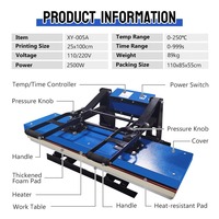 Presse à chaud manuelle industrielle AIBA, nouvelle machine d'impression par sublimation 25x100cm tout-en-un pour rubans et vêtements, vente en gros