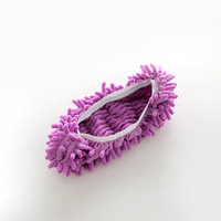Chaussons de nettoyage lavables pour le sol, chaussons en microfibre pour le nettoyage de la poussière