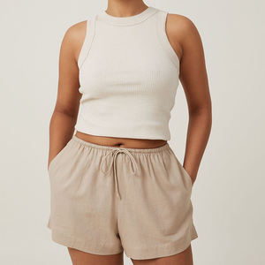 Custom Breathable Women's Sweat Shorts Hot Shorts Elastic Waist Gym Casual Summer Shorts - Product Image 1