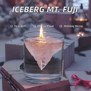 Bougie iceberg artisanale Spot Home Decoration avec montagne flottante Fuji Joss et Cadeau du Nouvel An pour la rentrée scolaire pour les bars - Product Image 2