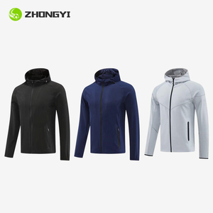 Giacca da Allenamento per Football Americano con Zip, 100% Poliestere, Asciugatura Rapida, Traspirante, Manica Lunga - Product Image 1