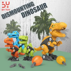 Pädagogische DIY 3D Augen zerlegen Dinosaurier Spielzeug mit Drill Play Kit Kinder STEM montieren Hochbau Geburtstags geschenke