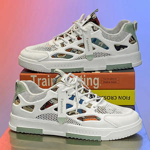 รองเท้าผ้าใบผู้ชาย ฤดูร้อน 2026 หน้าผ้าแคนวา<span class=keywords><strong>ส</strong></span> ระบายอากาศดี ซับในตาข่าย <span class=keywords><strong>ส</strong></span>ไตล์ลำลอง <span class=keywords><strong>ส</strong></span>ปอร์ต ทันสมัย แบบ Dad Shoes พื้นพลาสติกสีขาว - Product Image 2