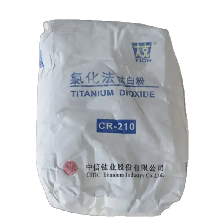 Proceso de cloruro de titanio para ingeniería de plásticos, tio2 CR-210/cr210, dióxido de titanio, rutilo PE, PP, ABS