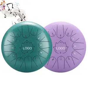 Steel Tongue Drum 13 Notes 12 Inch Musical Instruments Handpan With Drum Accessories Percussion Instrument Tank Drum