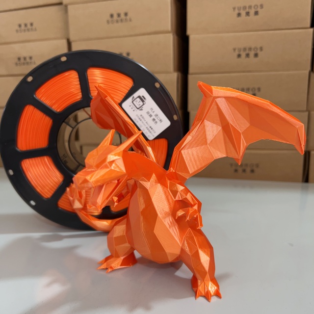 1KG/Roll PLA 3D Printing Material PLA Silk Orange Biodegradable PLA Filament 1.75mm for 3D Printing