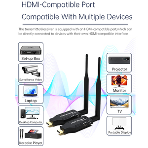 Fournisseur chinois, émetteur <span class=keywords><strong>et</strong></span> récepteur sans fil 50M, kit d'extension <span class=keywords><strong>audio</strong></span> <span class=keywords><strong>et</strong></span> vidéo HDMI sans fil 1080P, <span class=keywords><strong>convertisseur</strong></span> de mise en miroir de l'écran de la télévision - Product Image 3