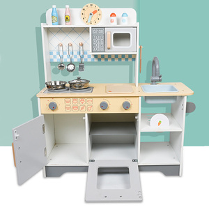 Commiki trẻ em bằng gỗ đơn giản nhà bếp lớn mẫu giáo mô phỏng đồ dùng nhà bếp đặt bé nấu ăn đồ chơi quan tâm - Product Image 2