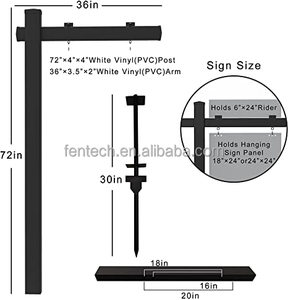 Letrero de Vinilo para Exteriores Fentech de 36x72 Pulgadas, Color Negro, para Jardín - Product Image 4