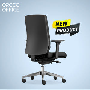 Fabricante de muebles de oficina modernos, silla de oficina ejecutiva ergonómica de tela de cuero con respaldo medio para conferencias - Product Image 4