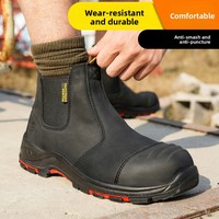 Chaussures de travail de sécurité aux normes européennes pour hommes Chaussures de protection isolées à enfiler avec bout composite anti-écrasement et anti-crevaison