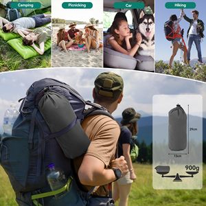 Ultralight Inflatable Camping Air Mattress <b>Mat</b> with Built-in Foot Pump Air Mattress - Product Image 6