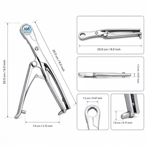 เครื่องตัดกระดูกซี่โครงสำหรับการผ่าตัด Al Mida Healthcare แบบกำหนดขนาดเองได้ ใช้ด้วยมือ สำหรับศัลยกรรมกระดูกและข้อ  ชนิดเครื่องมือผ่าตัดทั่วไป ระดับ Class II ได้รับการรับรองมาตรฐาน CE - Product Image 4