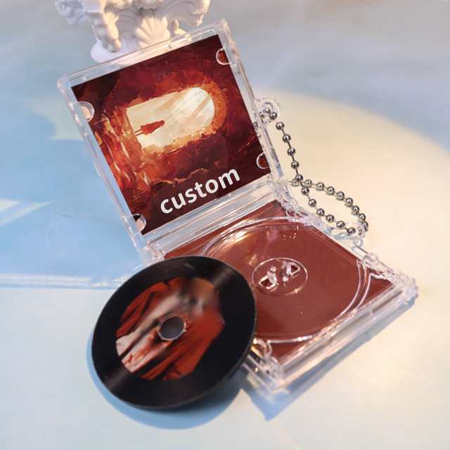Customizable Smart NFC Acrylic Cartoon Pattern Digital Voice Recording Flexible Square Keychain with Changeable for Case
