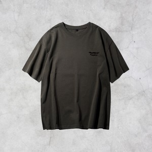 T-shirt décontracté en polyester/coton, tricoté, respirant, 210g, imprimé graphique, logo personnalisé, coupe oversize pour homme, vente en gros - Product Image 2